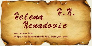Helena Nenadović vizit kartica